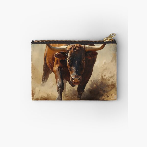 Item preview, Charging Bull – Rustic Canvas Painting Power Art designed and sold by Art-Design-EM.