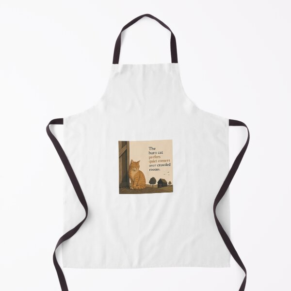 Item preview, The barn cat prefers quiet corners over crowdwed rooms. designed and sold by NorthKind.