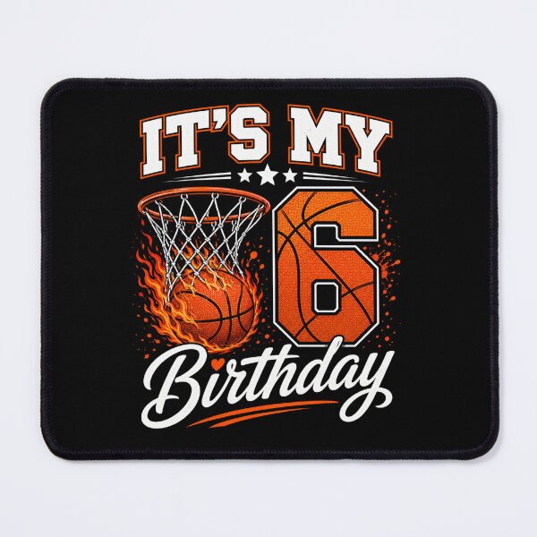 Item preview, It's My 6 Birthday Basketball Sixth Birthday Boy Girl designed and sold by FormalDehyena.