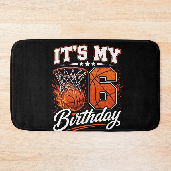 Item preview, It's My 6 Birthday Basketball Sixth Birthday Boy Girl designed and sold by FormalDehyena.