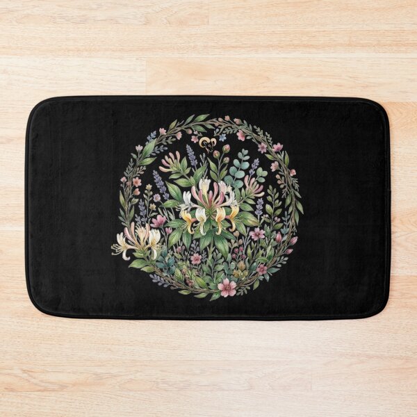 Item preview, Aries Celestial Botanical - Honeysuckle Floral Wreath designed and sold by MoonSoul Studio.