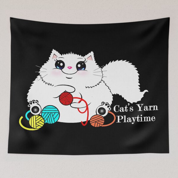 Item preview, Cat’s Yarn Playtime designed and sold by Shirley cute art .