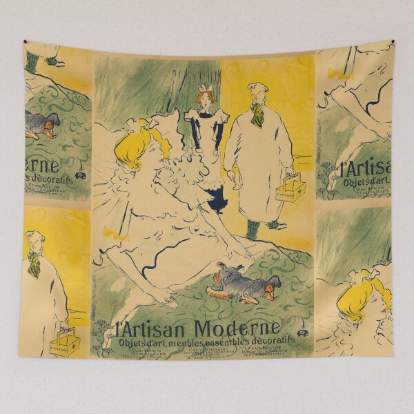 Item preview, L’Artisan Moderne by Henri de Toulouse-Lautrec | Vintage Belle Époque Art Nouveau Poster Print designed and sold by artofuniverse.