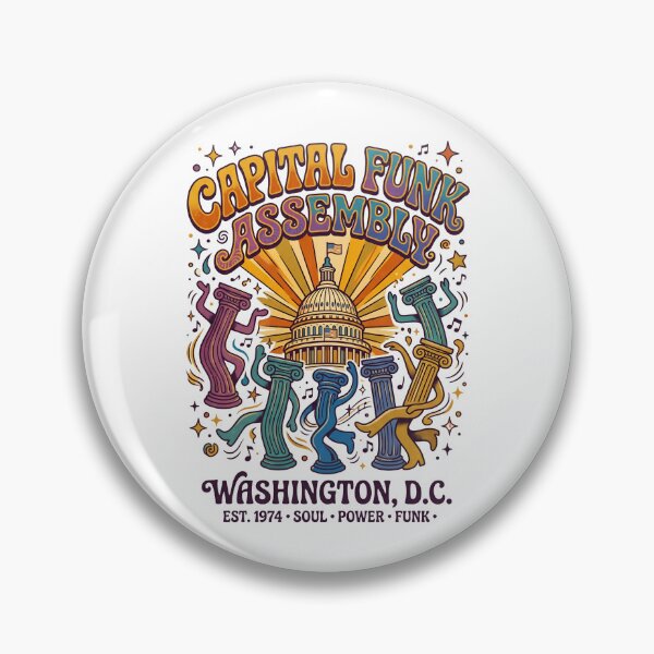 Item preview, Capital Funk Assembly Washington DC Soul Power Funk Retro Design designed and sold by Fenay Designs.