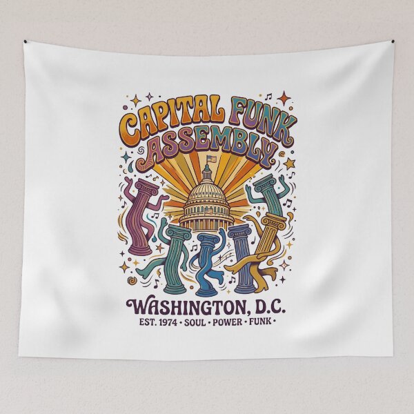 Item preview, Capital Funk Assembly Washington DC Soul Power Funk Retro Design designed and sold by Fenay Designs.
