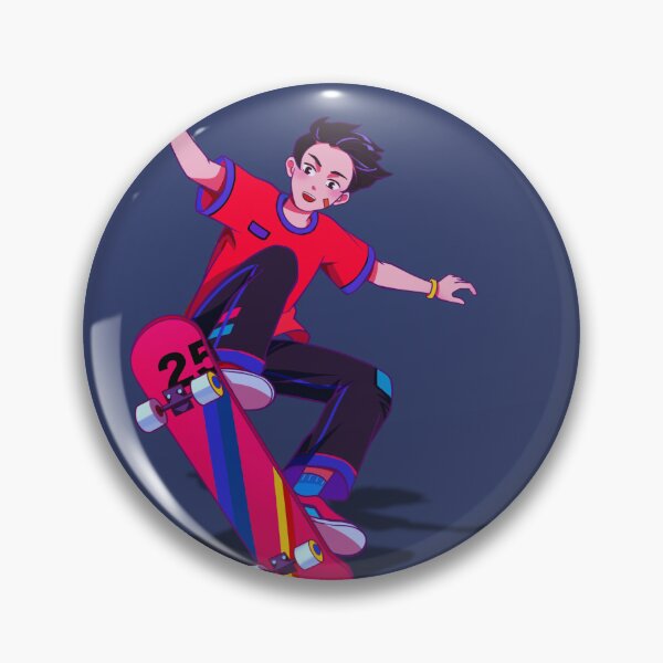 Item preview, Energetic Young Skater Performing Mid-Air Kickflip designed and sold by CapCapshop.