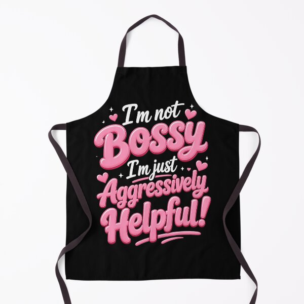 Item preview, I'm Not Bossy I'm Just Aggressively Helpful Strong Woman Funny Quote designed and sold by FormalDehyena.