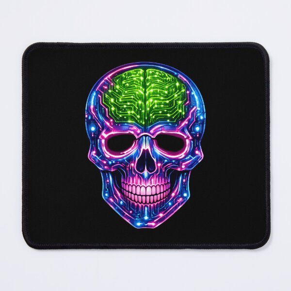 Item preview, Neon Cyber Skull Circuit Design designed and sold by peteys71.