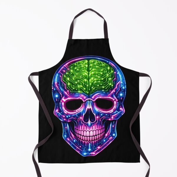 Item preview, Neon Cyber Skull Circuit Design designed and sold by peteys71.