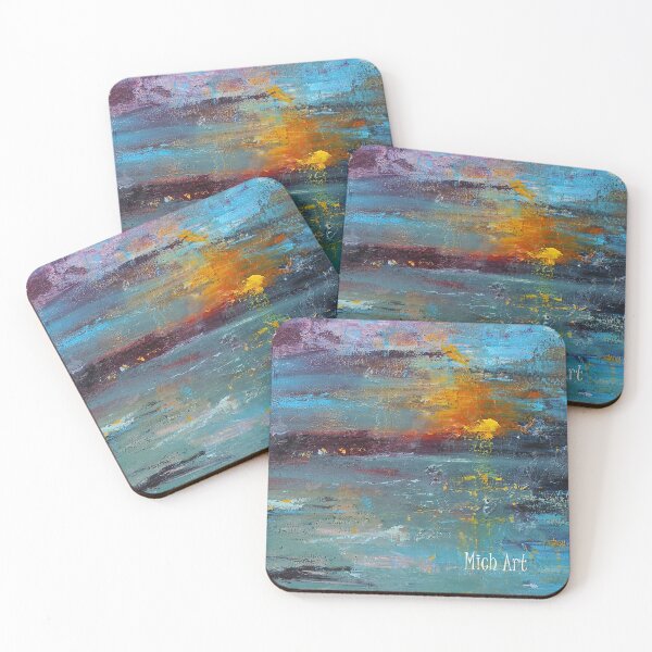 Item preview, Sunset over the sea designed and sold by Mich-Art-Print.