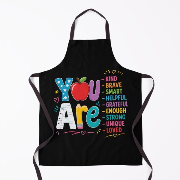 Item preview, You Are Kind Brave Smart Helpful Grateful Enough Strong Unique Loved Teacher Student Motivation Appreciation School designed and sold by FormalDehyena.