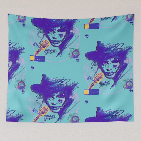 Item preview, Neon Graffiti Music Inspired Poster | Purple Cyberpunk Aesthetic Art designed and sold by TRENDORART.