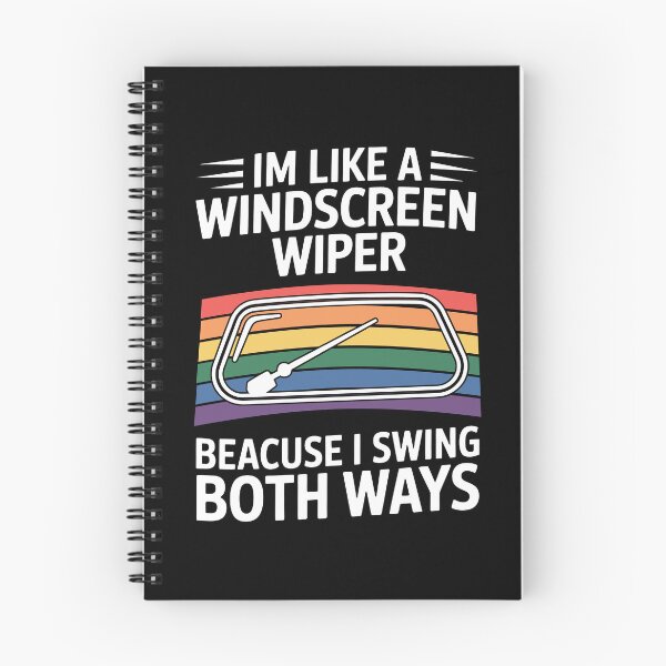 Item preview,  I'm Like A Windscreen Wiper Because I Swing Both Ways Funny Bisexual Pride designed and sold by Say It With Ink.