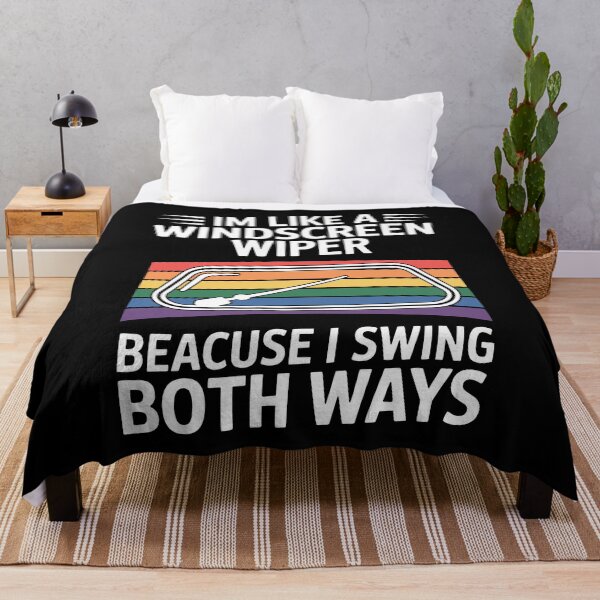 Item preview,  I'm Like A Windscreen Wiper Because I Swing Both Ways Funny Bisexual Pride designed and sold by Say It With Ink.