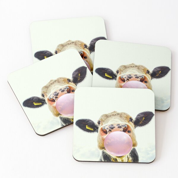 Item preview, Cow Bubblegum Pop Art Collage – Funny Cutout Cow Face Aesthetic designed and sold by Art-Design-EM.