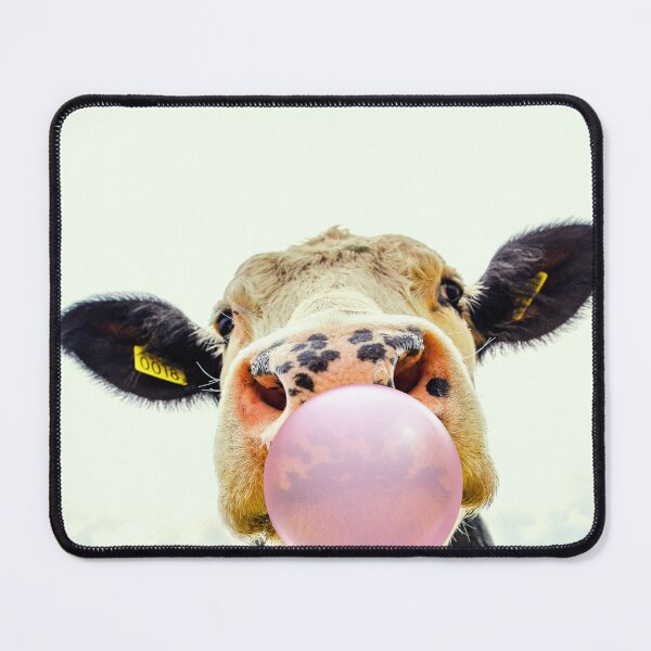 Item preview, Cow Bubblegum Pop Art Collage – Funny Cutout Cow Face Aesthetic designed and sold by Art-Design-EM.