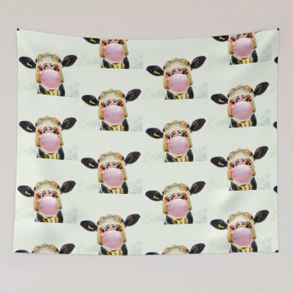 Item preview, Cow Bubblegum Pop Art Collage – Funny Cutout Cow Face Aesthetic designed and sold by Art-Design-EM.