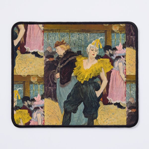 Item preview, La Clownesse Cha-U-Kao at the Moulin Rouge by Henri de Toulouse-Lautrec | Belle Époque Cabaret Art Print designed and sold by artofuniverse.