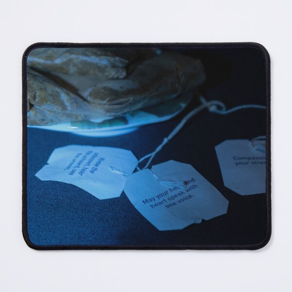 Item preview, Moonlit Tea Bags on Blue Fabric | Cozy Still Life Photography designed and sold by PrezSwan.