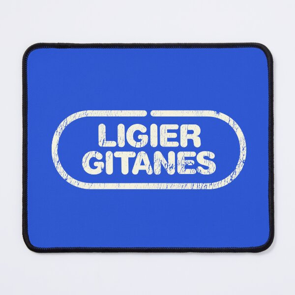 Item preview, Ligier Gitanes F1 team logo 1975-1980 white version - aged, worn print designed and sold by retropetrol.