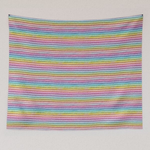 Item preview, Pastel Rainbow Fine Ribbed Knit Stripe Photo Texture designed and sold by DigitaICraft.