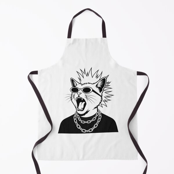 Item preview, Midnight Punk Cat With Wild Rebel Energy designed and sold by CompassionVibes.