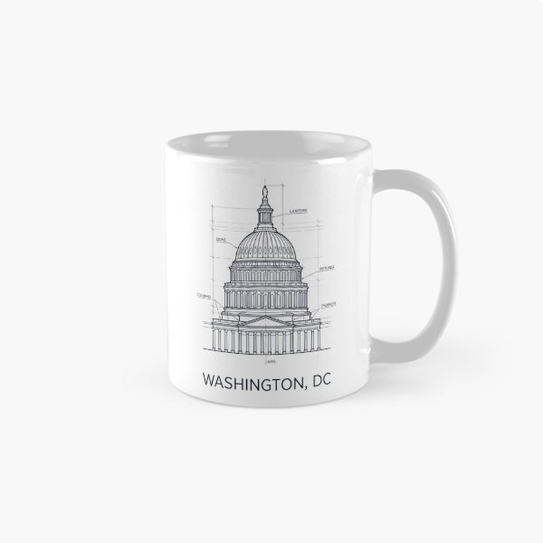 Item preview, Washington DC Capitol Blueprint Architecture Design designed and sold by Fenay Designs.