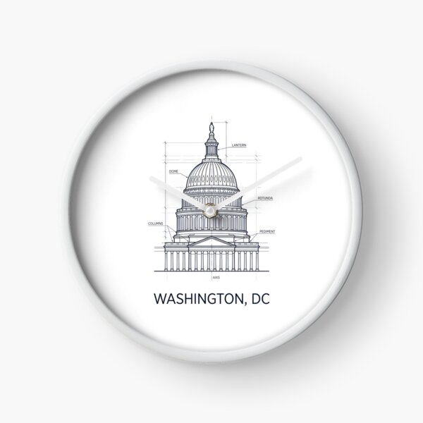 Item preview, Washington DC Capitol Blueprint Architecture Design designed and sold by Fenay Designs.