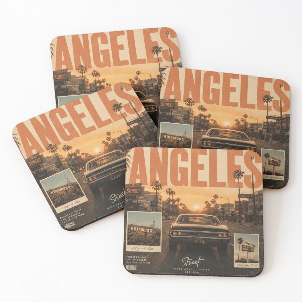 Item preview, Los Angeles Vintage Street Poster | Retro California Wall Art | Sunset Boulevard Editorial Print | West Coast Aesthetic Decor designed and sold by Watchyyy.