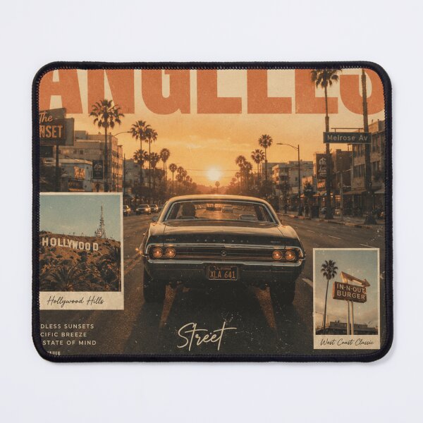 Item preview, Los Angeles Vintage Street Poster | Retro California Wall Art | Sunset Boulevard Editorial Print | West Coast Aesthetic Decor designed and sold by Watchyyy.