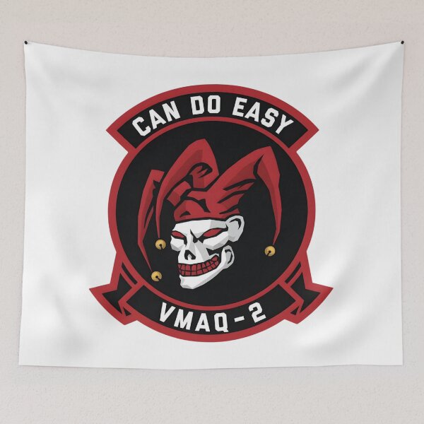 Item preview, Insignia of Marine Tactical Electronic Warfare Squadron 2 (VMAQ-2) "Death Jesters" designed and sold by CharlieDesings.