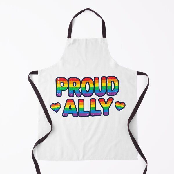 Item preview, Vintage Proud Ally Pride - Retro Rainbow LGBTQ Support Art designed and sold by Wittylayer.