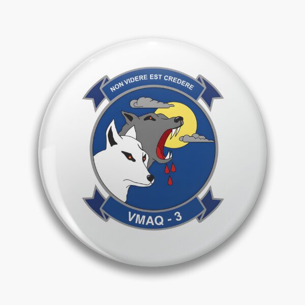 Item preview, Insignia of Marine Tactical Electronic Warfare Squadron 3 (VMAQ-3) "Moon Dogs" designed and sold by CharlieDesings.