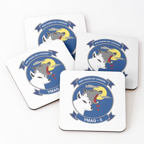 Item preview, Insignia of Marine Tactical Electronic Warfare Squadron 3 (VMAQ-3) "Moon Dogs" designed and sold by CharlieDesings.