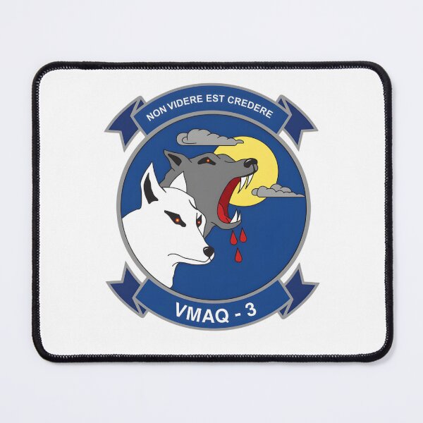 Item preview, Insignia of Marine Tactical Electronic Warfare Squadron 3 (VMAQ-3) "Moon Dogs" designed and sold by CharlieDesings.
