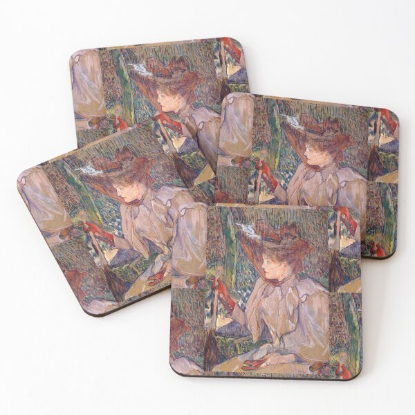 Item preview, Woman with Gloves by Henri de Toulouse-Lautrec | Belle Époque Vintage French Fashion Art Print designed and sold by artofuniverse.
