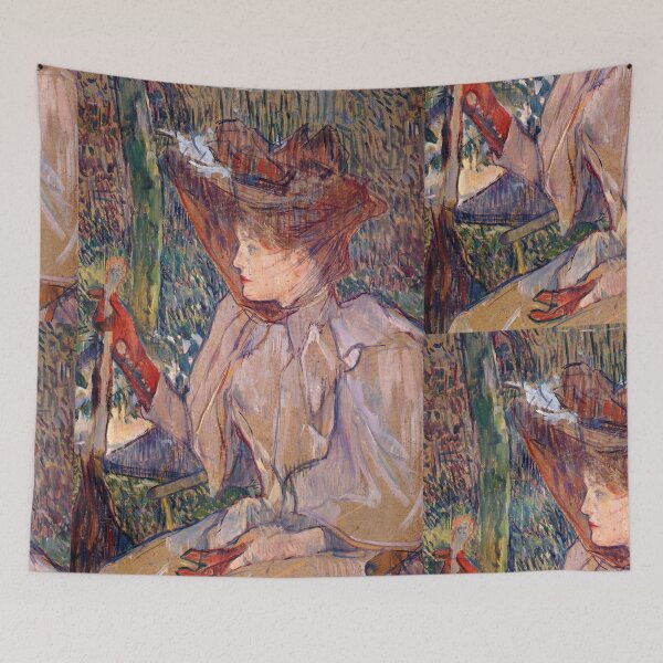 Item preview, Woman with Gloves by Henri de Toulouse-Lautrec | Belle Époque Vintage French Fashion Art Print designed and sold by artofuniverse.