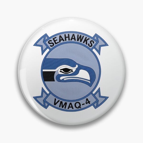 Item preview, Insignia of Marine Tactical Electronic Warfare Squadron 4 (VMAQ-4) "Seahawks" designed and sold by CharlieDesings.