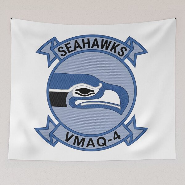 Item preview, Insignia of Marine Tactical Electronic Warfare Squadron 4 (VMAQ-4) "Seahawks" designed and sold by CharlieDesings.