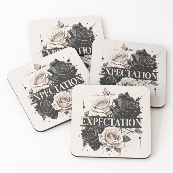 Item preview, Expectation Gothic Rose Typography Dark Romance designed and sold by Meivelle.