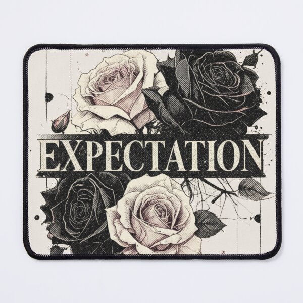 Item preview, Expectation Gothic Rose Typography Dark Romance designed and sold by Meivelle.