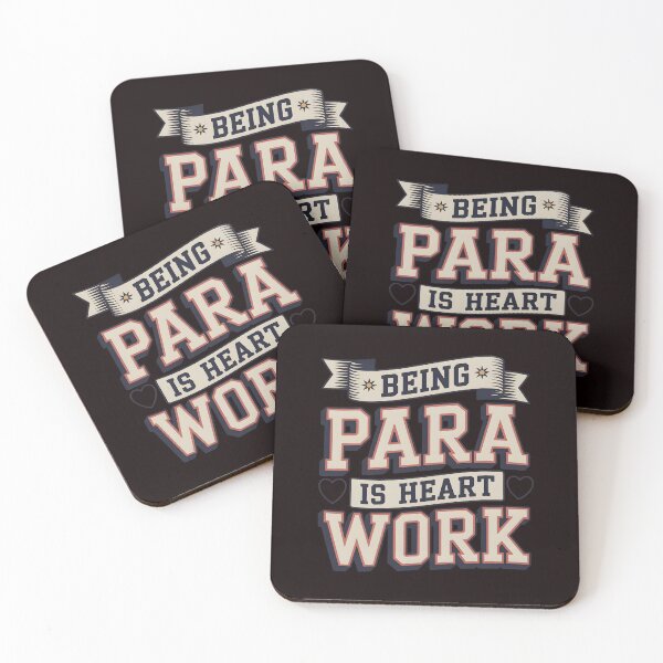 Item preview, Being Para is Heart Work – Special Needs Teacher Aide Appreciation Graphic designed and sold by Redgiant87x.