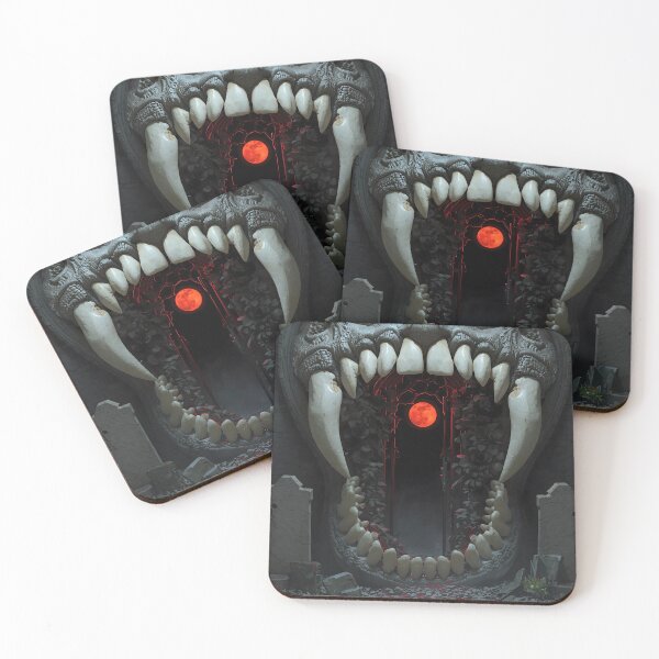 Item preview, The Maw of Souls - Gothic Bone Gate and Blood Moon designed and sold by UnRealS.