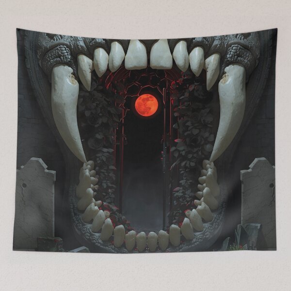 Item preview, The Maw of Souls - Gothic Bone Gate and Blood Moon designed and sold by UnRealS.