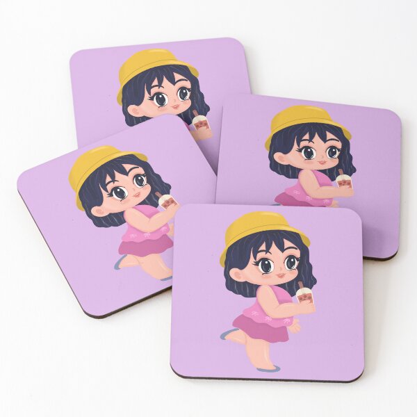 Item preview, Cute Kawaii Girl PNG with Drink, Adorable Cartoon Character. designed and sold by Tarathai.