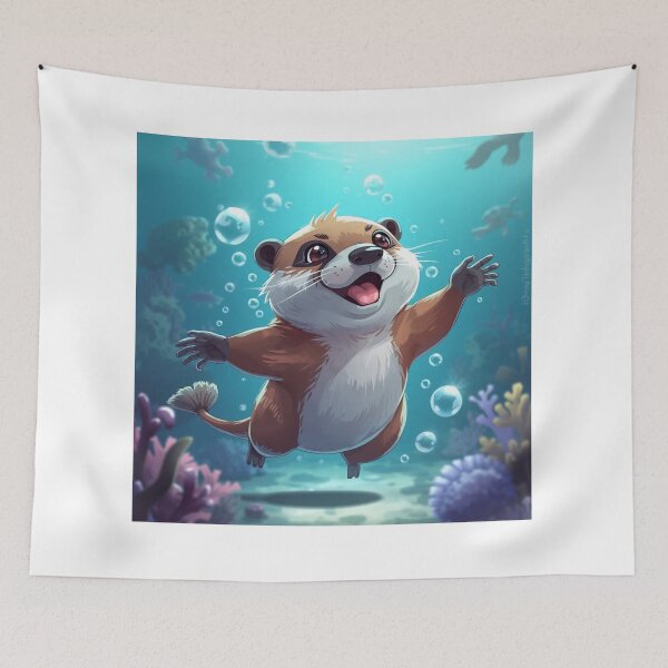 Item preview, sea otter cute designed and sold by cloudzer0000.