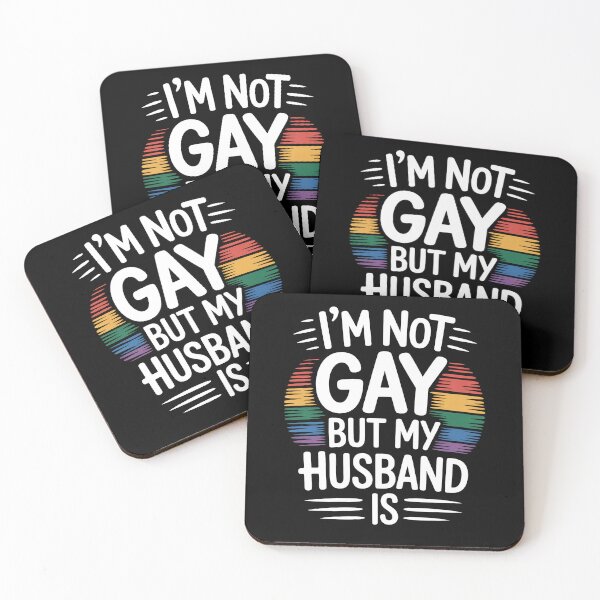 Item preview, I'm Not Gay But My Husband Is Funny Gay Pride Humor LGBT Gift designed and sold by Say It With Ink.