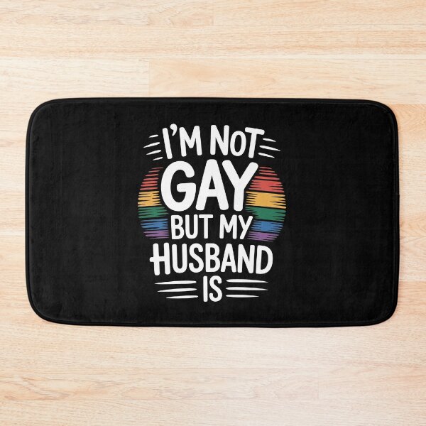 Item preview, I'm Not Gay But My Husband Is Funny Gay Pride Humor LGBT Gift designed and sold by Say It With Ink.