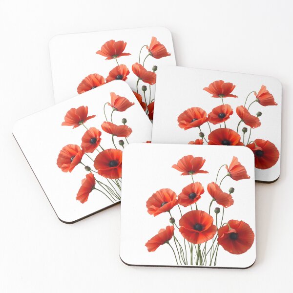 Item preview, Red poppies designed and sold by PrintLabStudio.