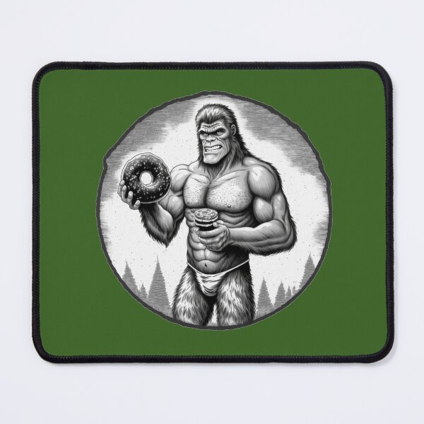 Item preview, BIGFOOT On Vacation - With a Donut in a Thong  designed and sold by CleverCulture.